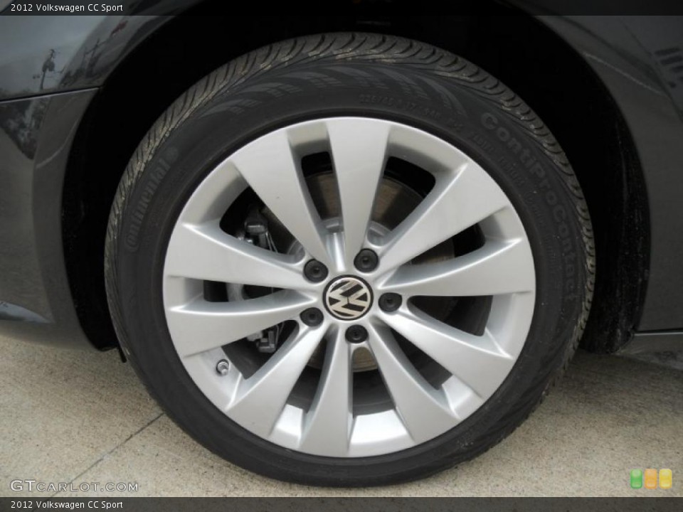 2012 Volkswagen CC Sport Wheel and Tire Photo #47207444