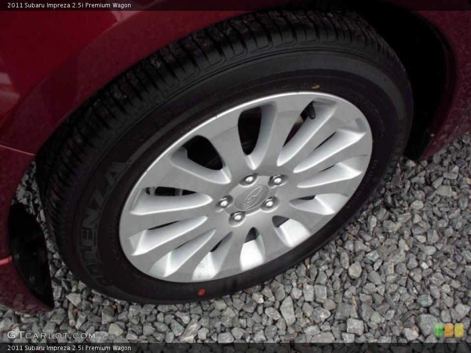 2011 Subaru Impreza 2.5i Premium Wagon Wheel and Tire Photo #47212127