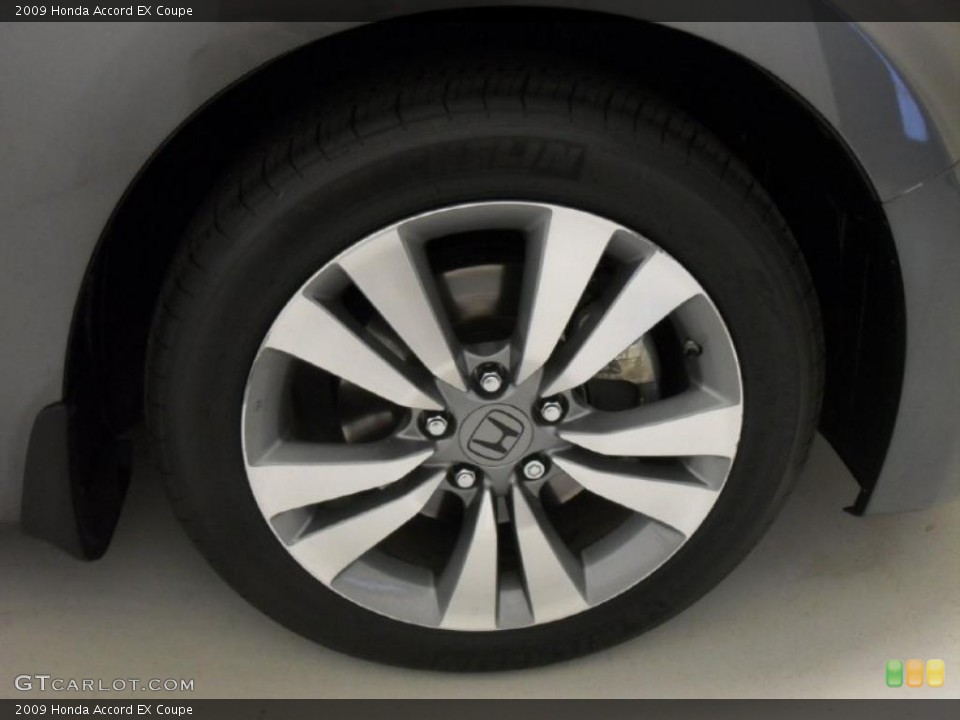 2009 Honda Accord EX Coupe Wheel and Tire Photo #47215469