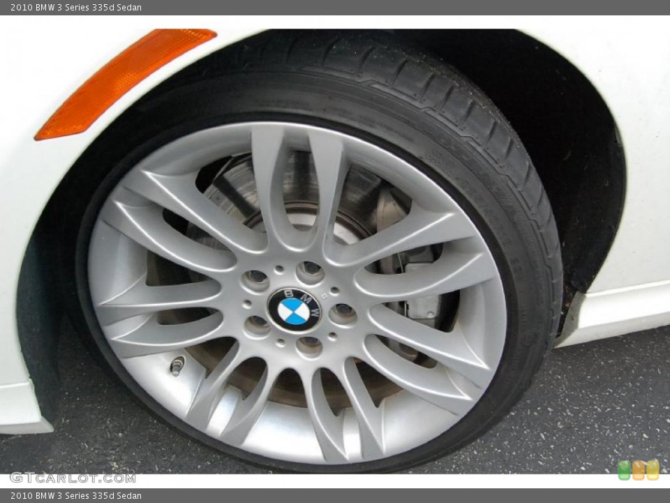 2010 BMW 3 Series 335d Sedan Wheel and Tire Photo #47221970