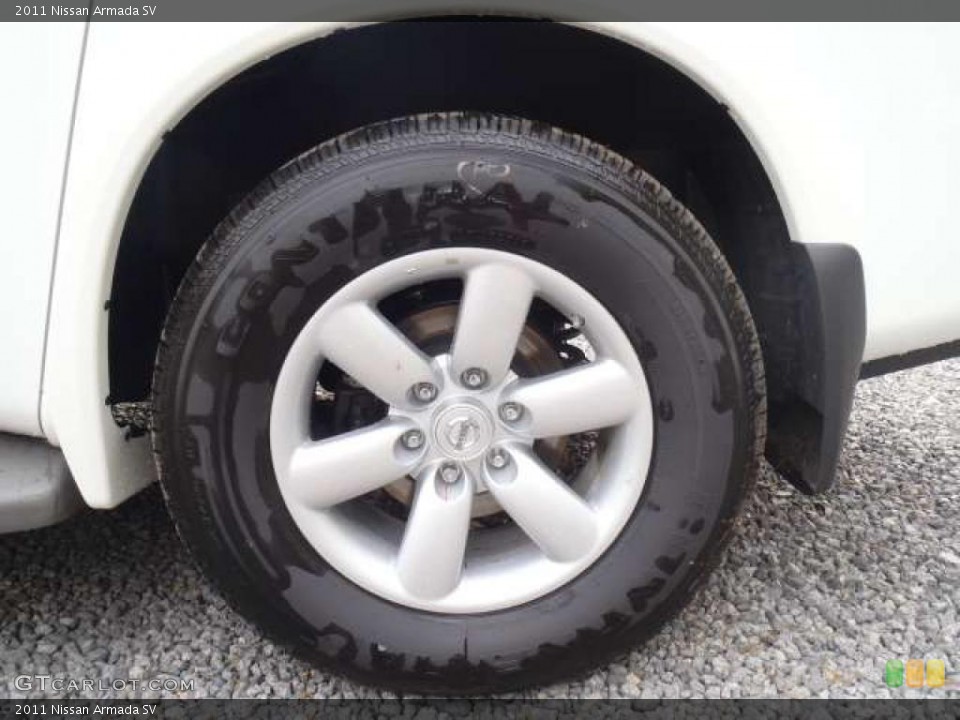 2011 Nissan Armada SV Wheel and Tire Photo #47222246