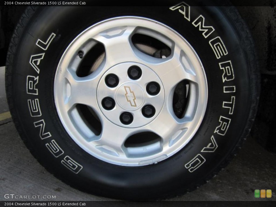 2004 Chevrolet Silverado 1500 LS Extended Cab Wheel and Tire Photo #47226860