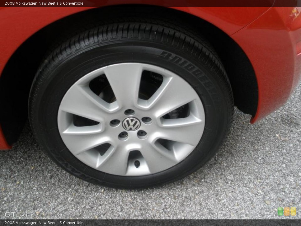 2008 Volkswagen New Beetle S Convertible Wheel and Tire Photo #47232530