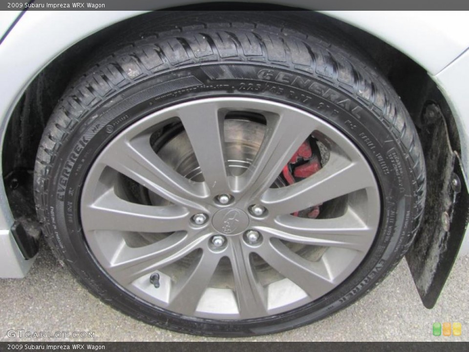 2009 Subaru Impreza WRX Wagon Wheel and Tire Photo #47239673