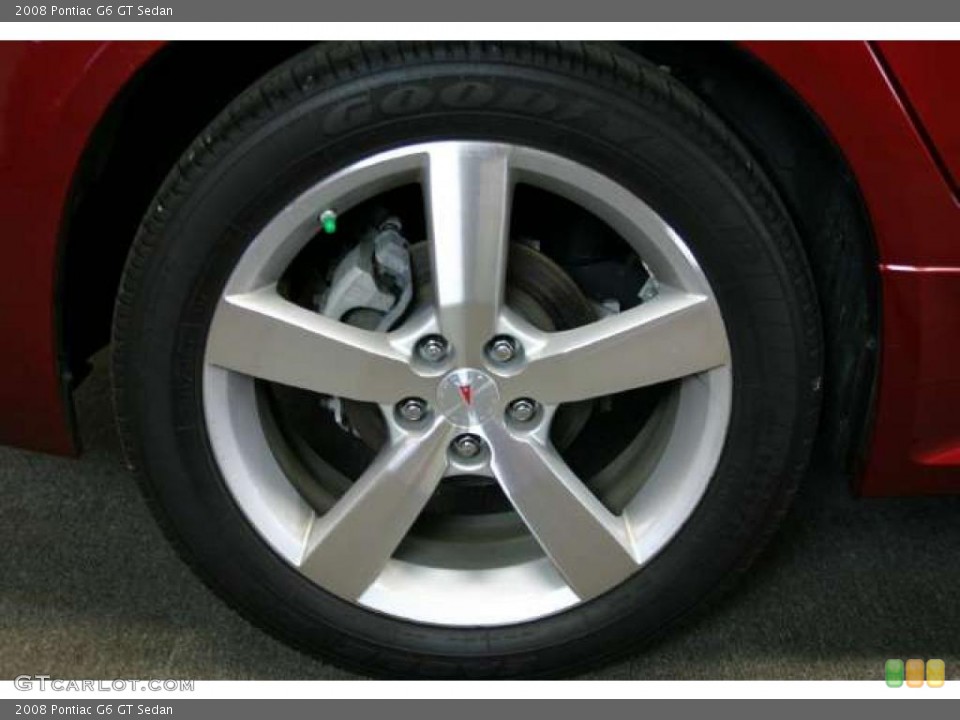 2008 Pontiac G6 GT Sedan Wheel and Tire Photo #47242145