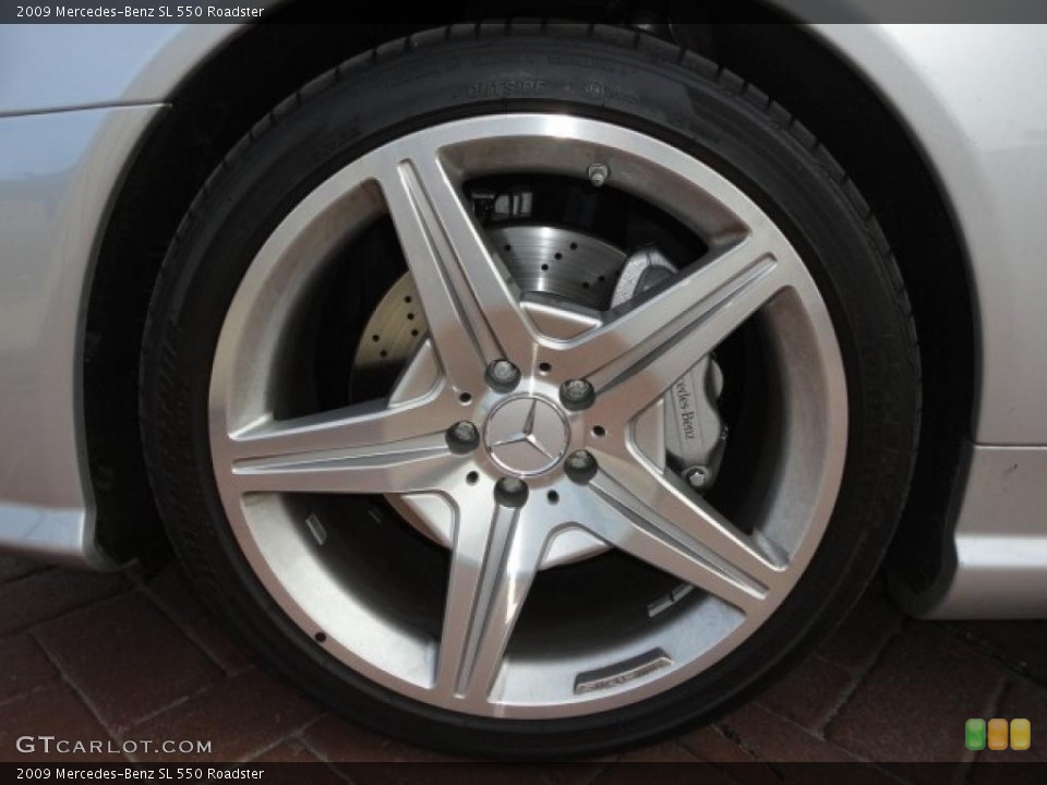 2009 Mercedes-Benz SL 550 Roadster Wheel and Tire Photo #47246675