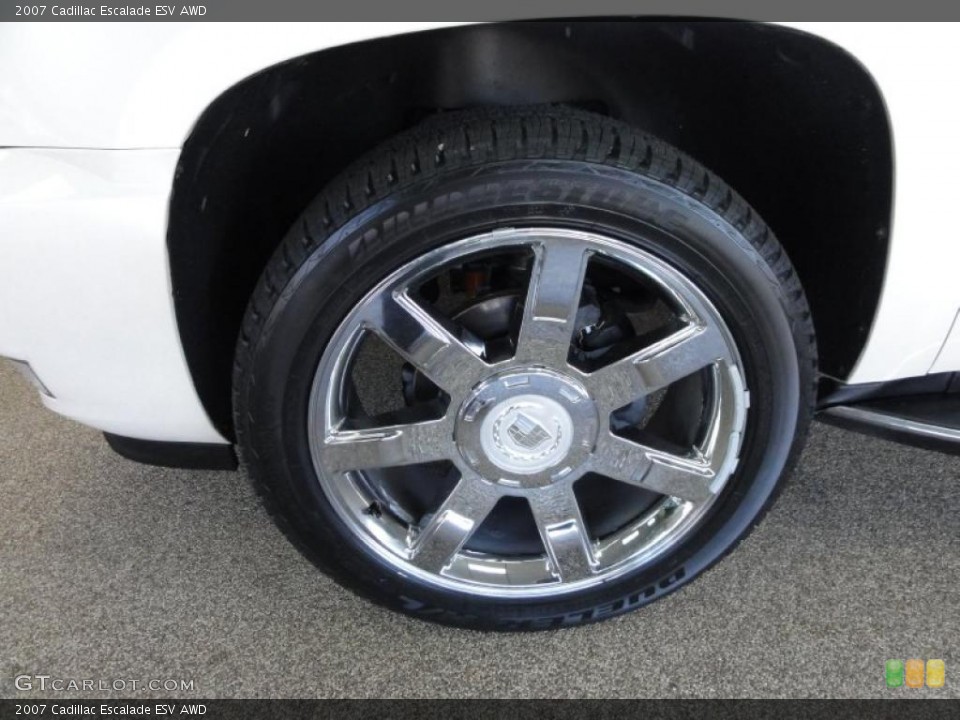2007 Cadillac Escalade ESV AWD Wheel and Tire Photo #47247653