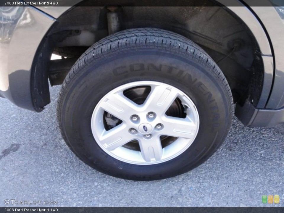2008 Ford Escape Hybrid 4WD Wheel and Tire Photo #47249768