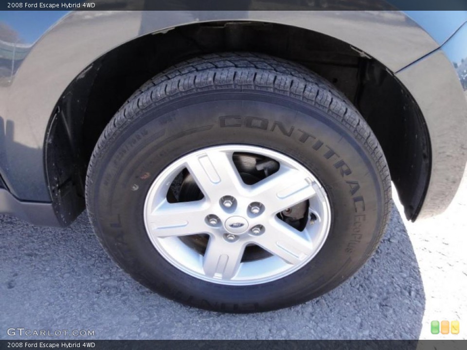 2008 Ford Escape Hybrid 4WD Wheel and Tire Photo #47249771
