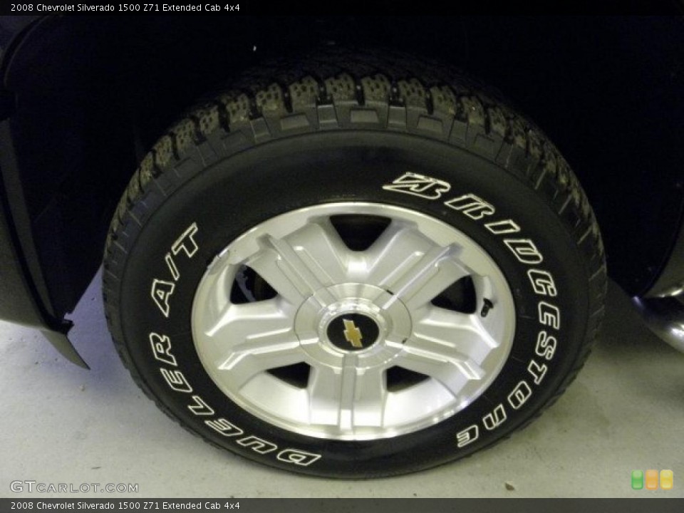 2008 Chevrolet Silverado 1500 Z71 Extended Cab 4x4 Wheel and Tire Photo #47252696