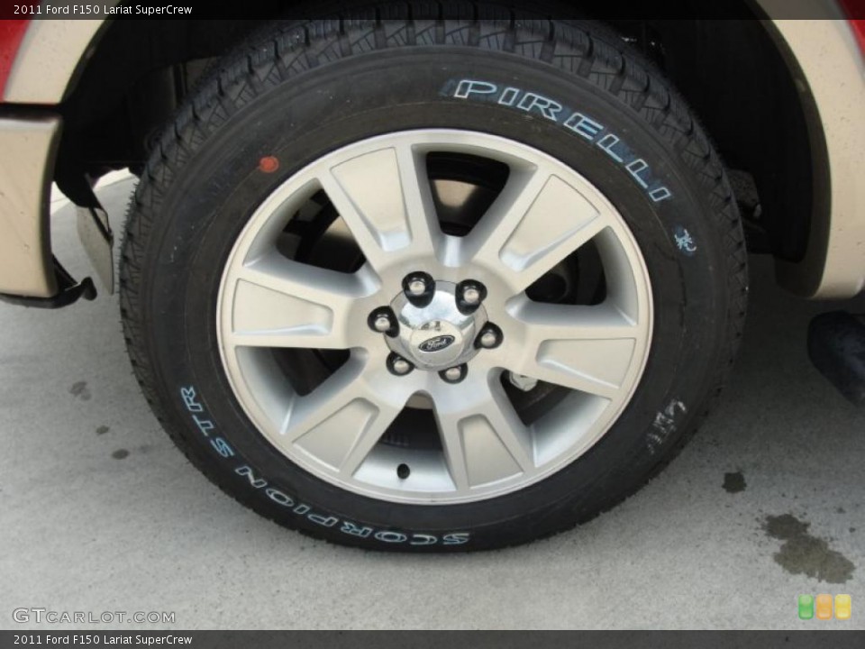 2011 Ford F150 Lariat SuperCrew Wheel and Tire Photo #47257031