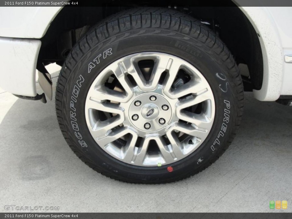2011 Ford F150 Platinum SuperCrew 4x4 Wheel and Tire Photo #47258183