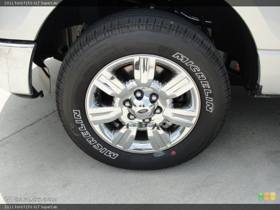 2011 Ford F150 XLT SuperCab Wheel and Tire Photo #47258789