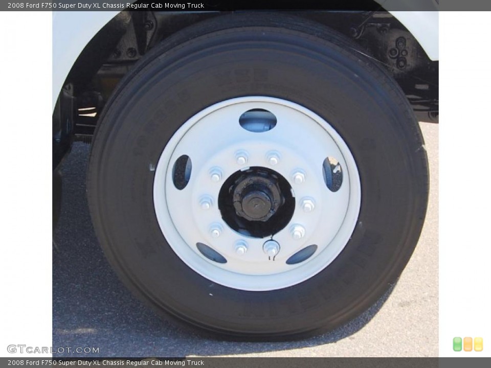 2008 Ford F750 Super Duty XL Chassis Regular Cab Moving Truck Wheel and Tire Photo #47272532