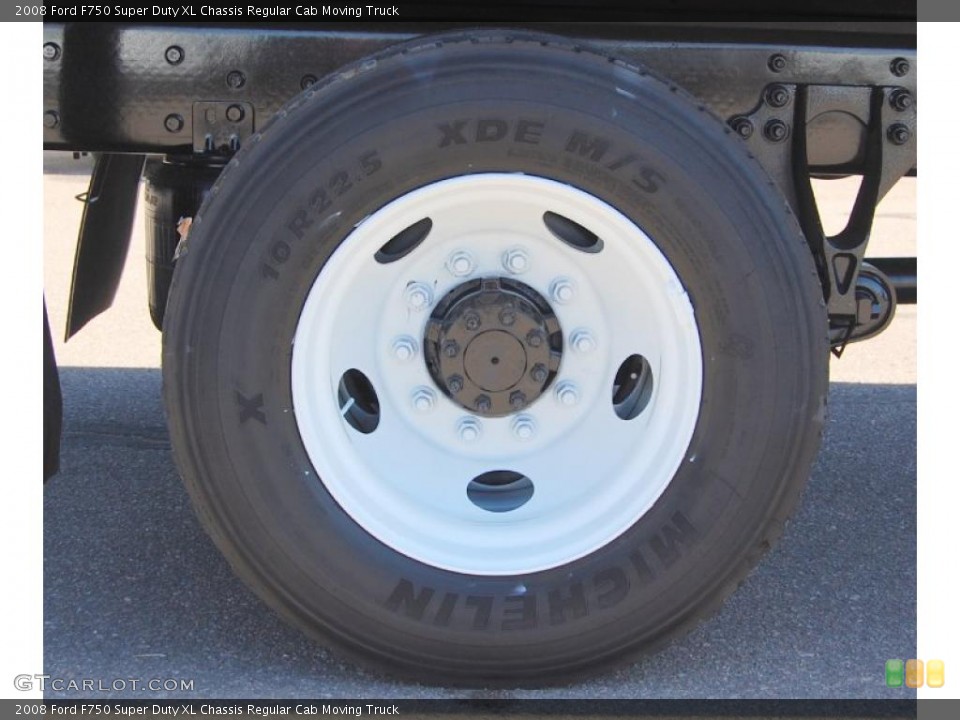 2008 Ford F750 Super Duty XL Chassis Regular Cab Moving Truck Wheel and Tire Photo #47272568