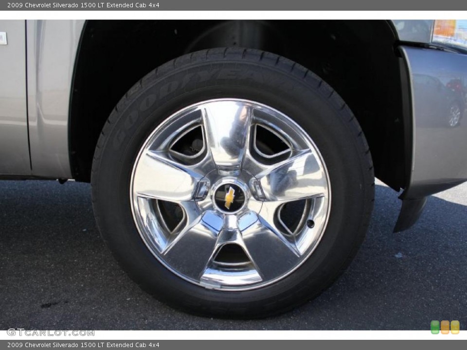 2009 Chevrolet Silverado 1500 LT Extended Cab 4x4 Wheel and Tire Photo #47273378