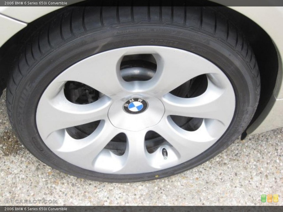 2006 BMW 6 Series 650i Convertible Wheel and Tire Photo #47276867