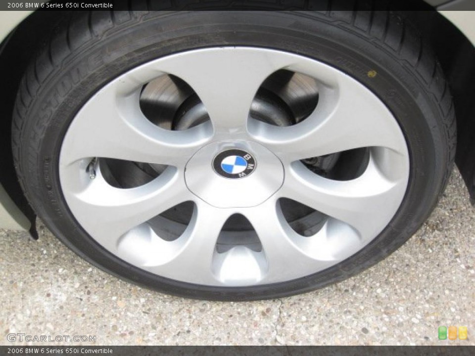 2006 BMW 6 Series 650i Convertible Wheel and Tire Photo #47276912