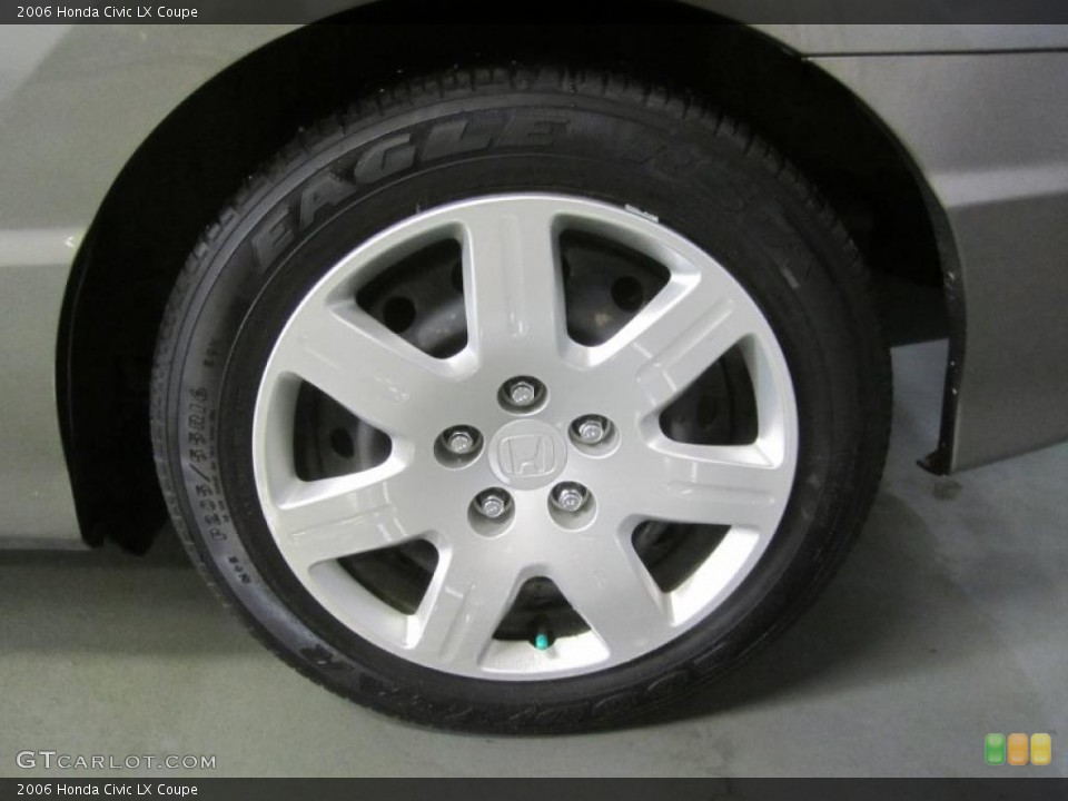 2006 Honda Civic LX Coupe Wheel and Tire Photo #47281596