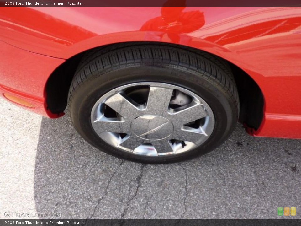 2003 Ford Thunderbird Premium Roadster Wheel and Tire Photo #47285028