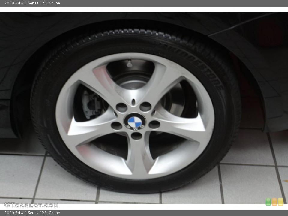 2009 BMW 1 Series 128i Coupe Wheel and Tire Photo #47289456