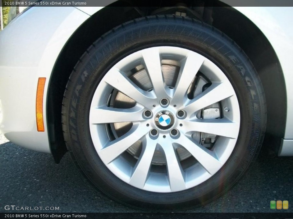 2010 BMW 5 Series 550i xDrive Gran Turismo Wheel and Tire Photo #47309930