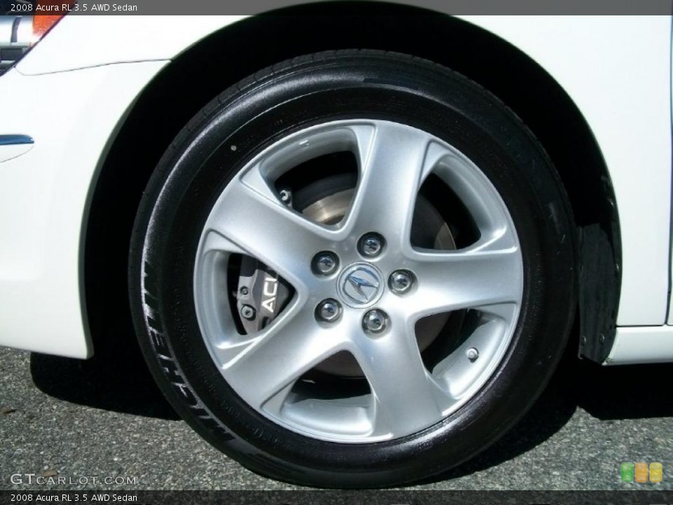 2008 Acura RL 3.5 AWD Sedan Wheel and Tire Photo #47312060