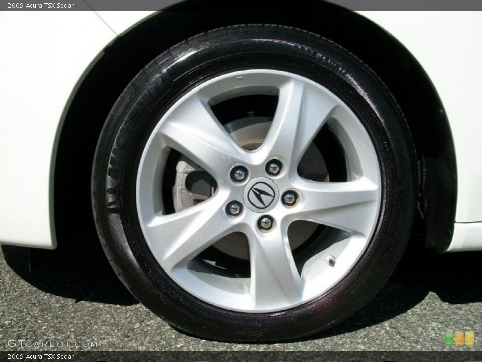 2009 Acura TSX Sedan Wheel and Tire Photo #47313155