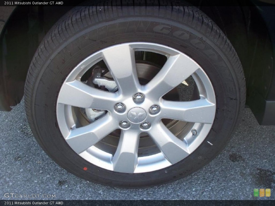 2011 Mitsubishi Outlander GT AWD Wheel and Tire Photo #47318792