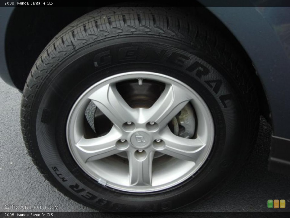 2008 Hyundai Santa Fe GLS Wheel and Tire Photo #47323931