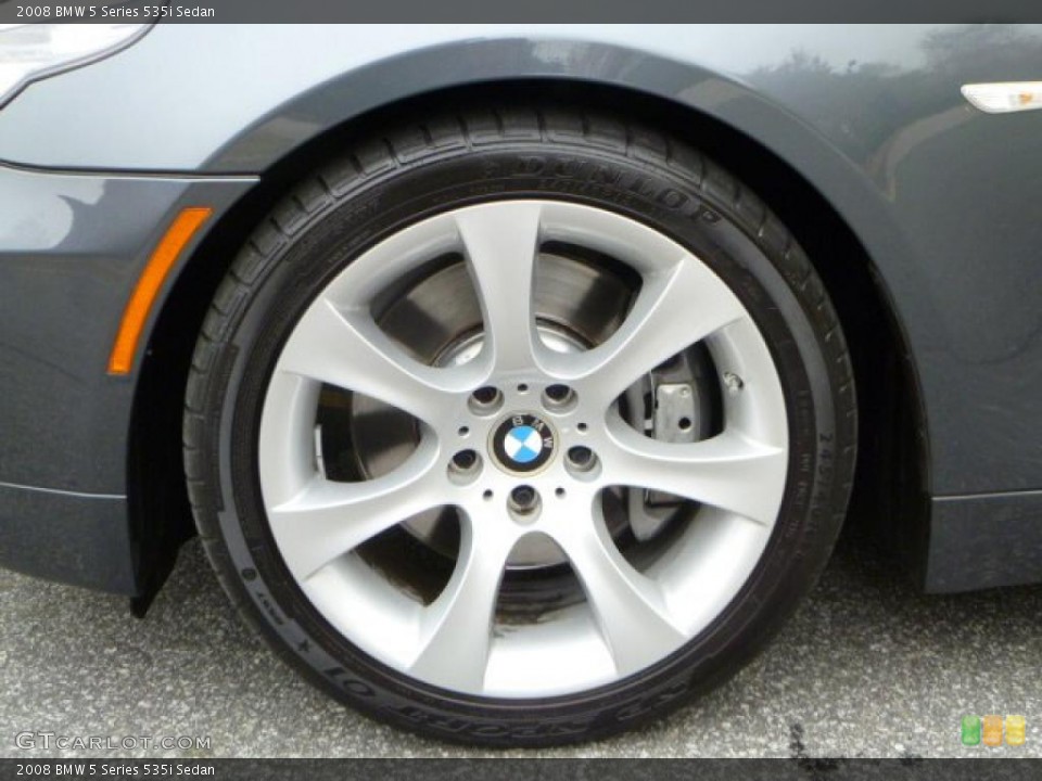 2008 BMW 5 Series 535i Sedan Wheel and Tire Photo #47332438