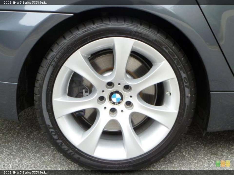2008 BMW 5 Series 535i Sedan Wheel and Tire Photo #47332477