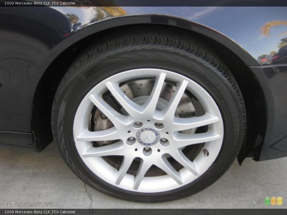 2009 Mercedes-Benz CLK 350 Cabriolet Wheel and Tire Photo #47337550