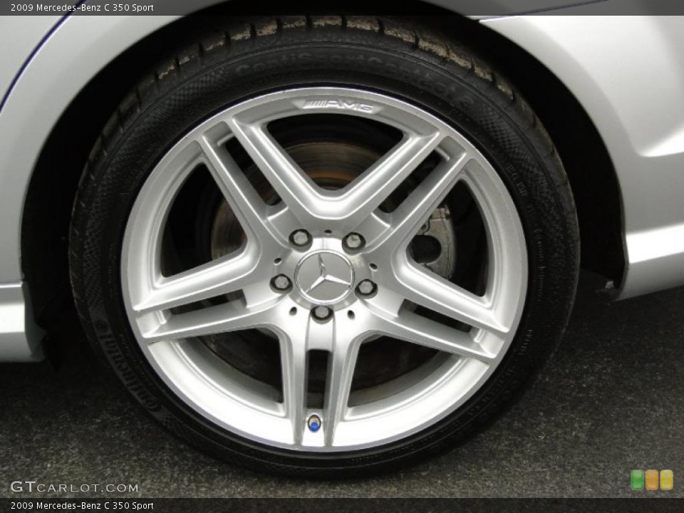2009 Mercedes-Benz C 350 Sport Wheel and Tire Photo #47337889