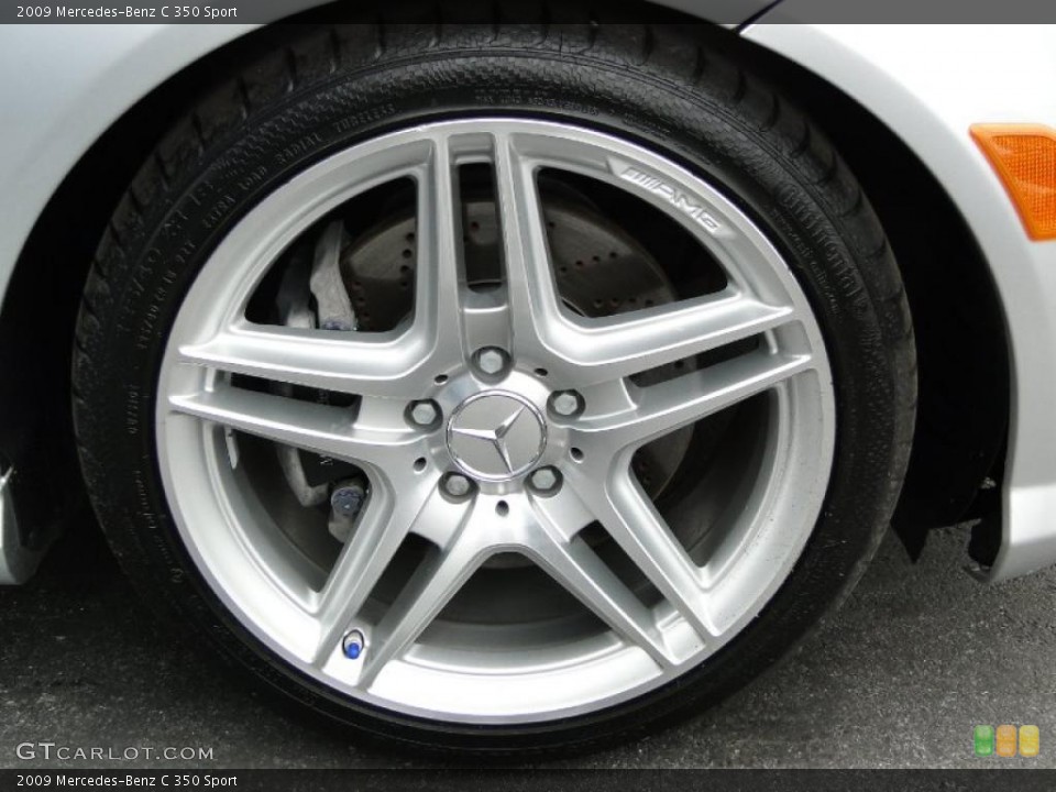 2009 Mercedes-Benz C 350 Sport Wheel and Tire Photo #47337919