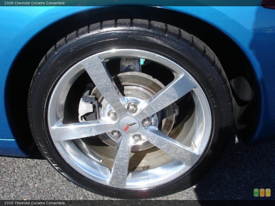 2008 Chevrolet Corvette Convertible Wheel and Tire Photo #47369075