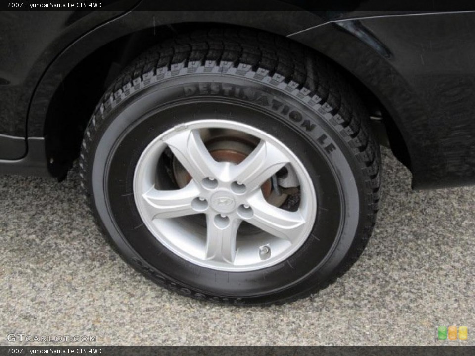 2007 Hyundai Santa Fe GLS 4WD Wheel and Tire Photo #47369567