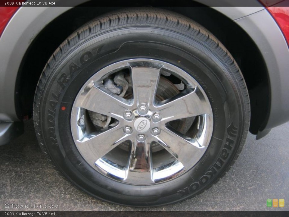 2009 Kia Borrego EX V8 4x4 Wheel and Tire Photo #47376824