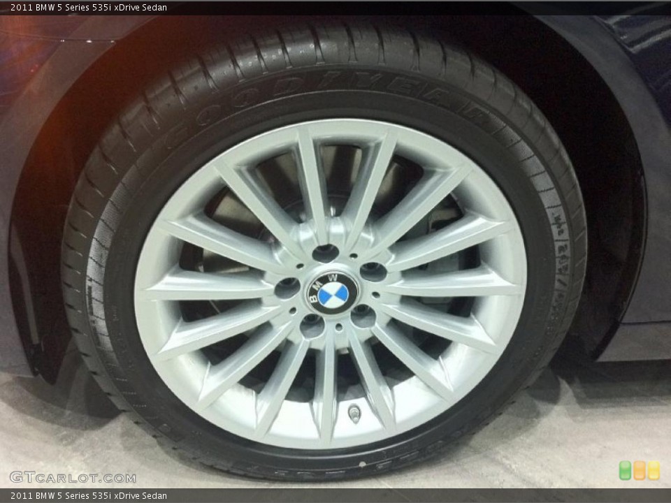 2011 BMW 5 Series 535i xDrive Sedan Wheel and Tire Photo #47377709