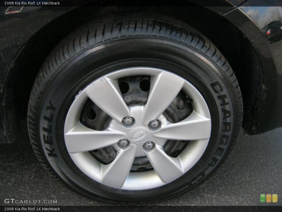 2008 Kia Rio Rio5 LX Hatchback Wheel and Tire Photo #47378135