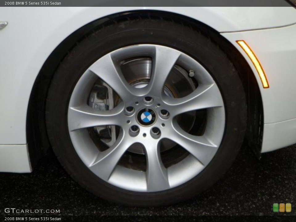 2008 BMW 5 Series 535i Sedan Wheel and Tire Photo #47387957