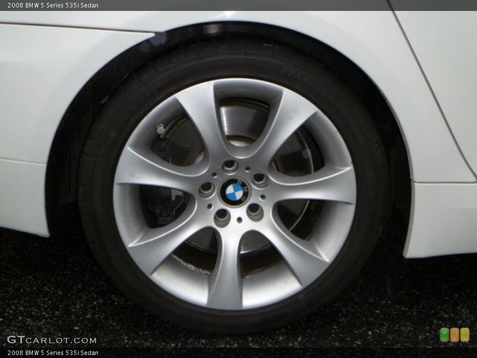 2008 BMW 5 Series 535i Sedan Wheel and Tire Photo #47387972