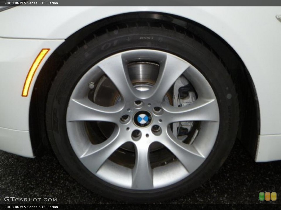 2008 BMW 5 Series 535i Sedan Wheel and Tire Photo #47387984