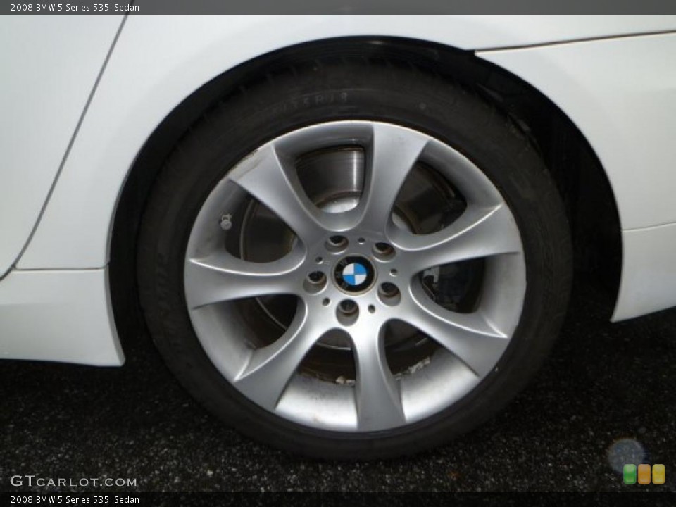 2008 BMW 5 Series 535i Sedan Wheel and Tire Photo #47387999