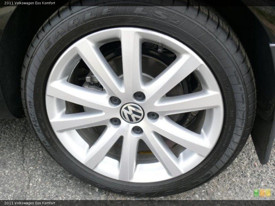 2011 Volkswagen Eos Komfort Wheel and Tire Photo #47390699