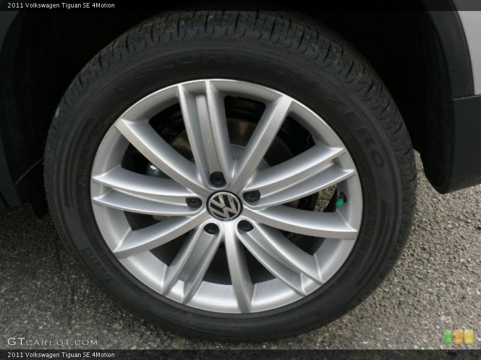 2011 Volkswagen Tiguan SE 4Motion Wheel and Tire Photo #47391158