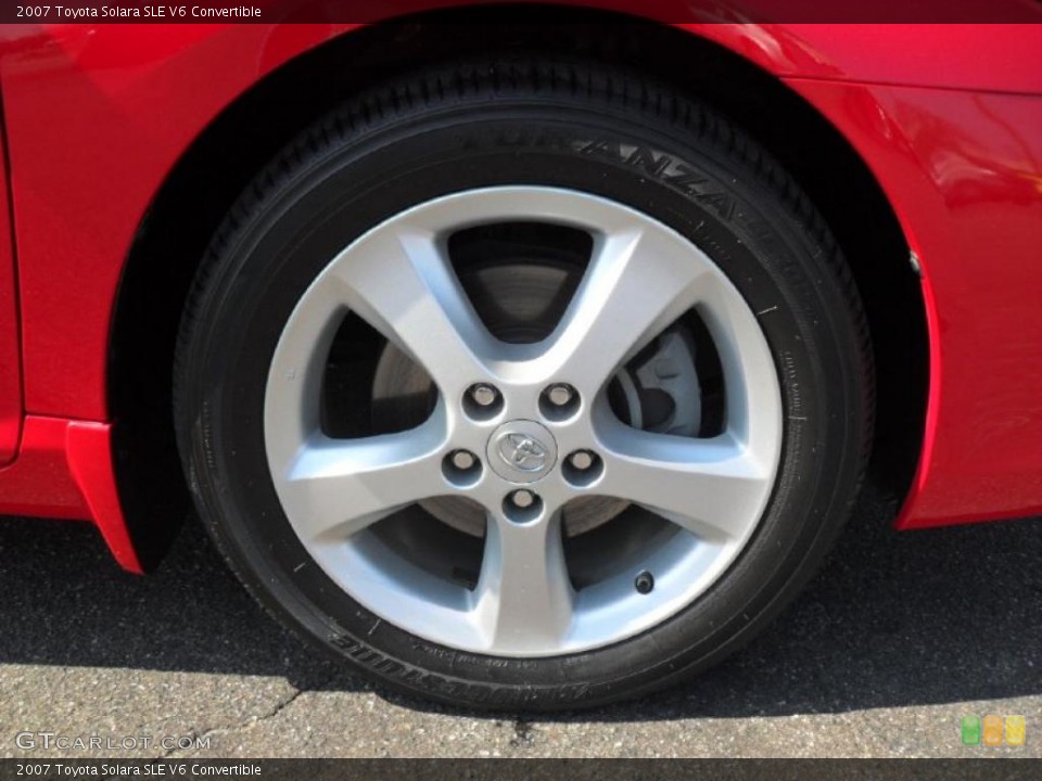 2007 Toyota Solara SLE V6 Convertible Wheel and Tire Photo #47393360