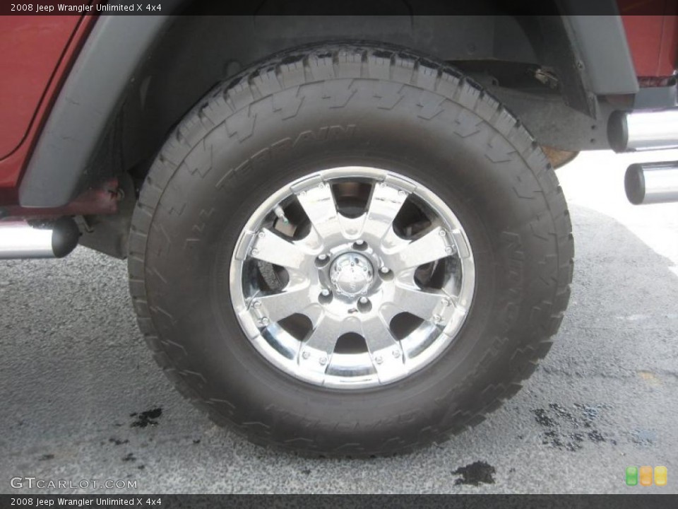 2008 Jeep Wrangler Unlimited X 4x4 Wheel and Tire Photo #47414663