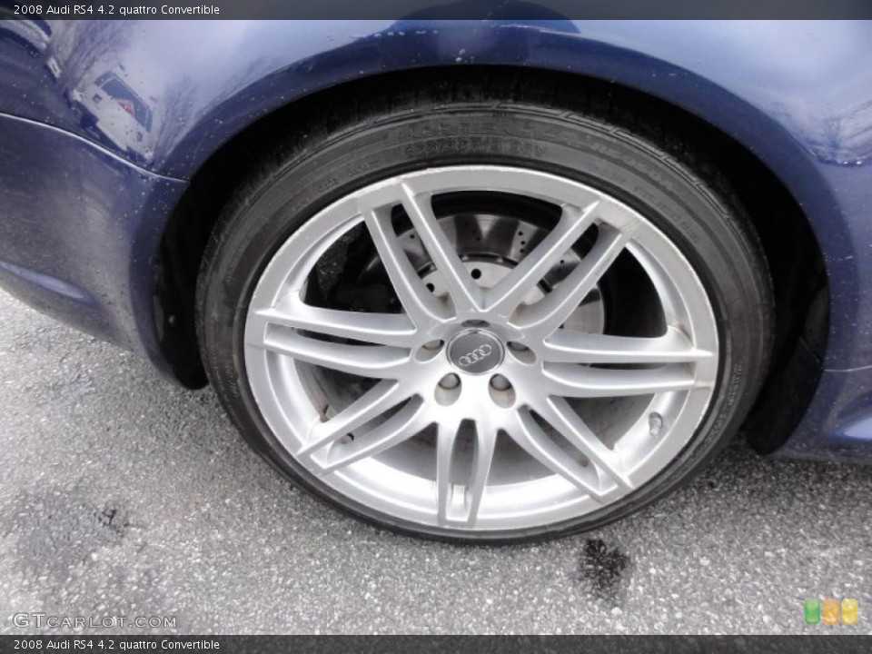 2008 Audi RS4 4.2 quattro Convertible Wheel and Tire Photo #47418716