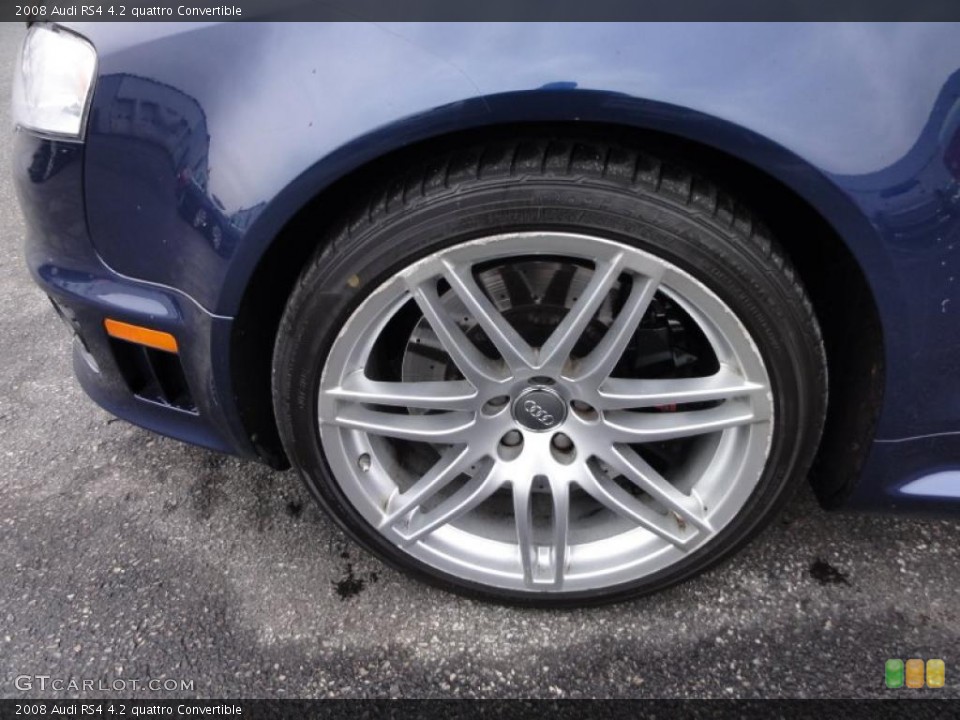 2008 Audi RS4 4.2 quattro Convertible Wheel and Tire Photo #47418827